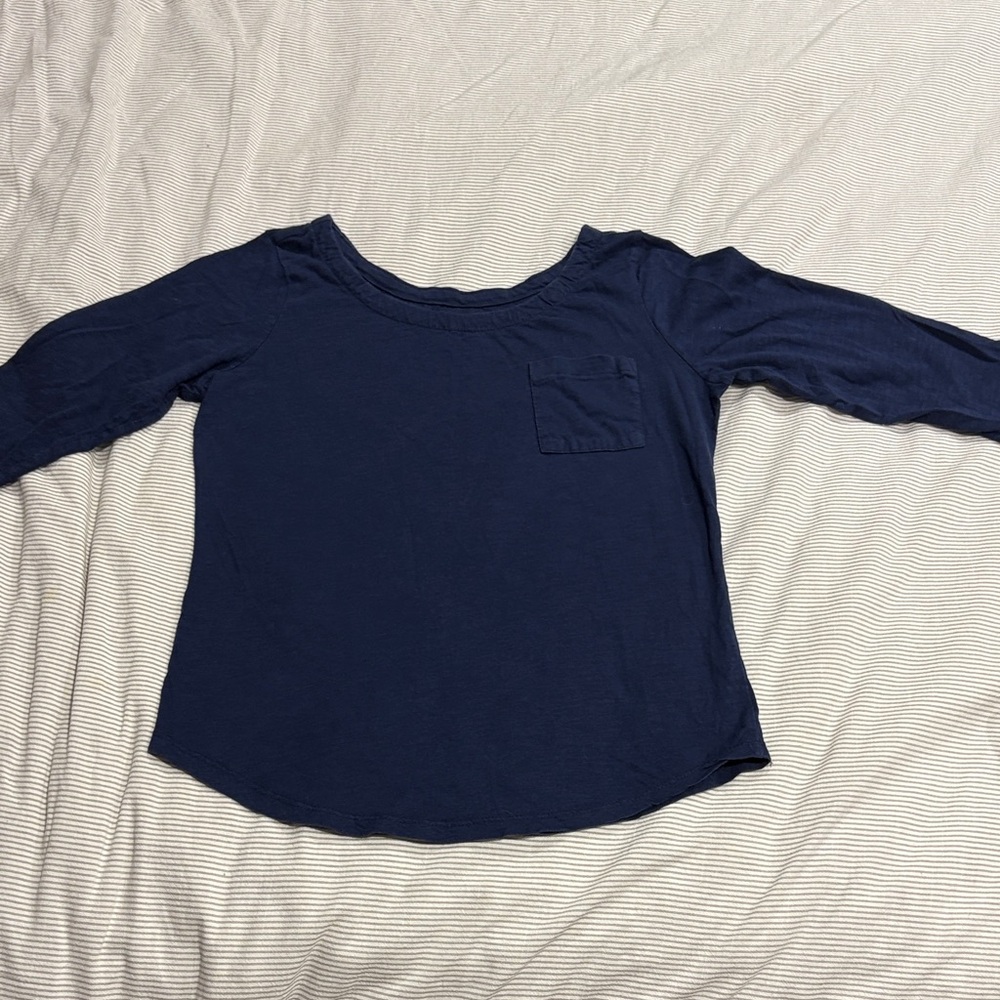 GAP Navy Long Sleeve Tee
